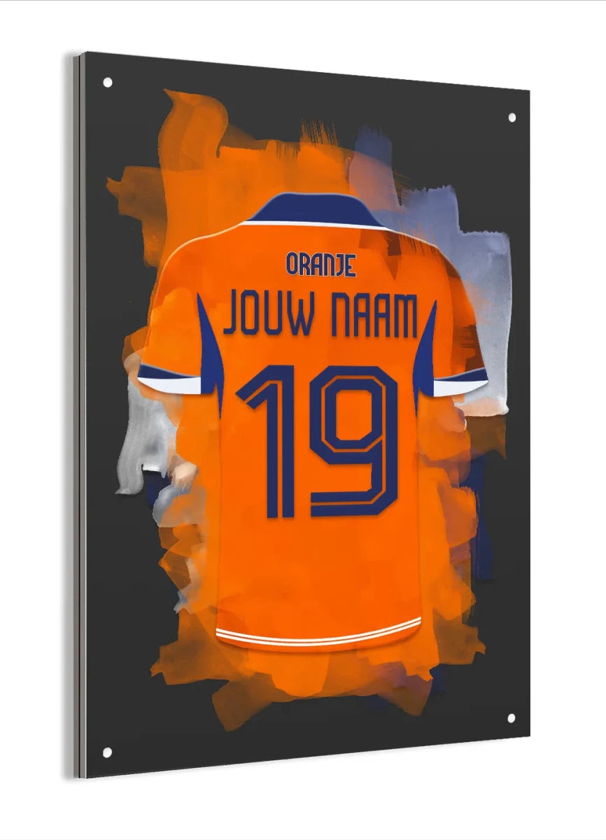Nederlands Elftal Aluminium Dibond Wanddecoratie
