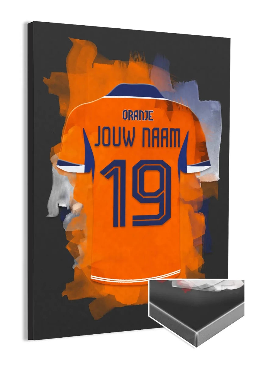 Nederlands Elftal Voetbal Canvas Muurdecoratie