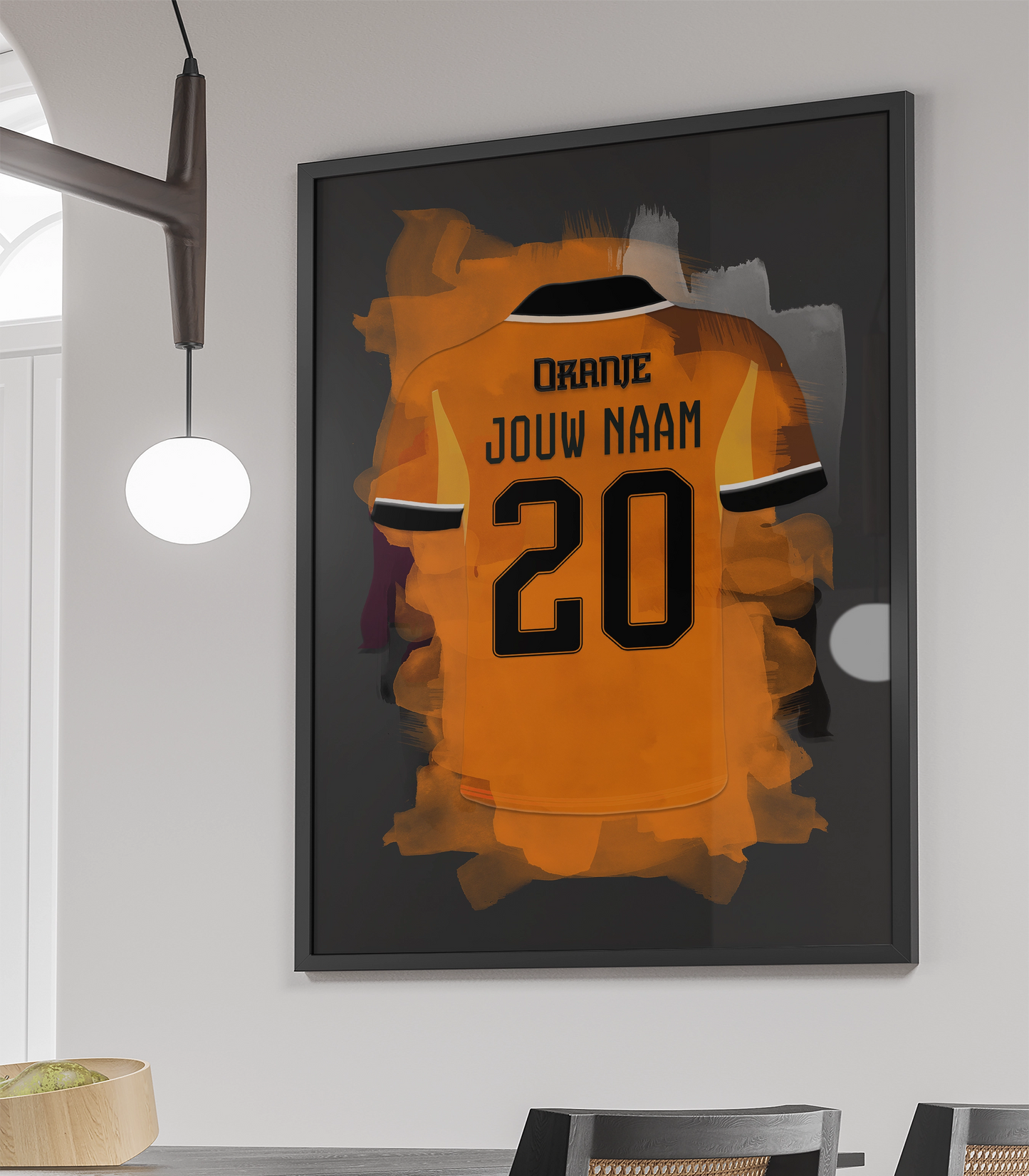 Nederlands Elftal Voetbal Poster Gepersonaliseerd Verjaardag Cadeau
