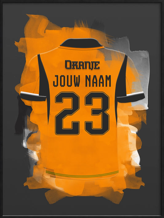 Nederlands Elftal Voetbal Poster Gepersonaliseerd Voetbalfan Cadeau