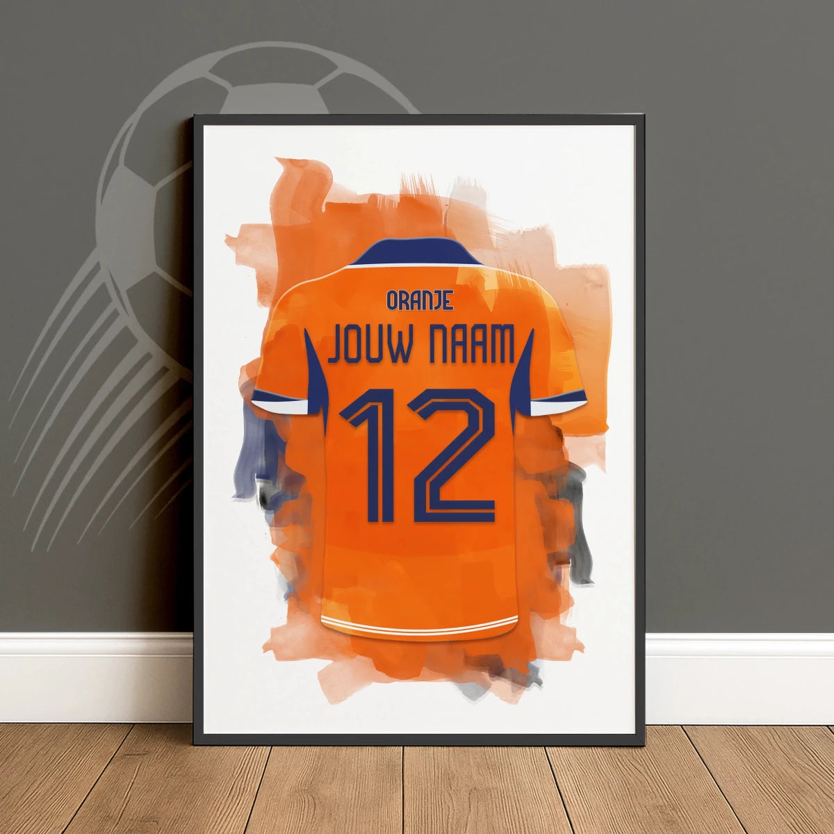 Nederlands Elftal Poster Met Personalisatie WK Jongenskamer