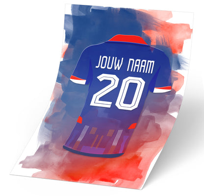 Nederlands Elftal voetbal wanddecoratie - Oranje shirt 2025-2026 poster - Losse poster - NL Elftal voetbal fan kado