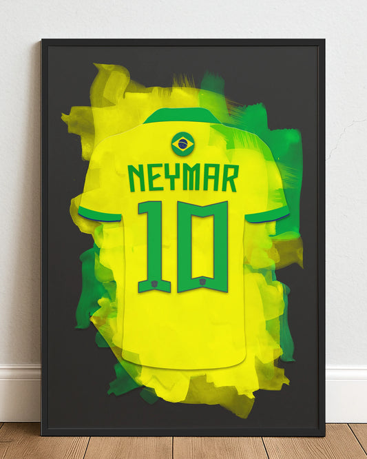 Neymar JR Brazilië Voetbal Poster Cadeau