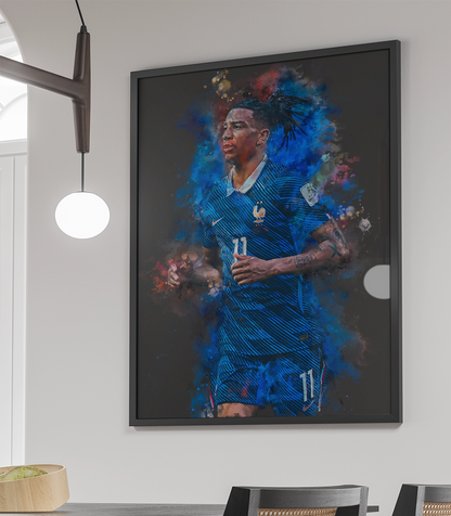 Olise Voetbal Wanddecoratie Poster Ingelijst Cadeau