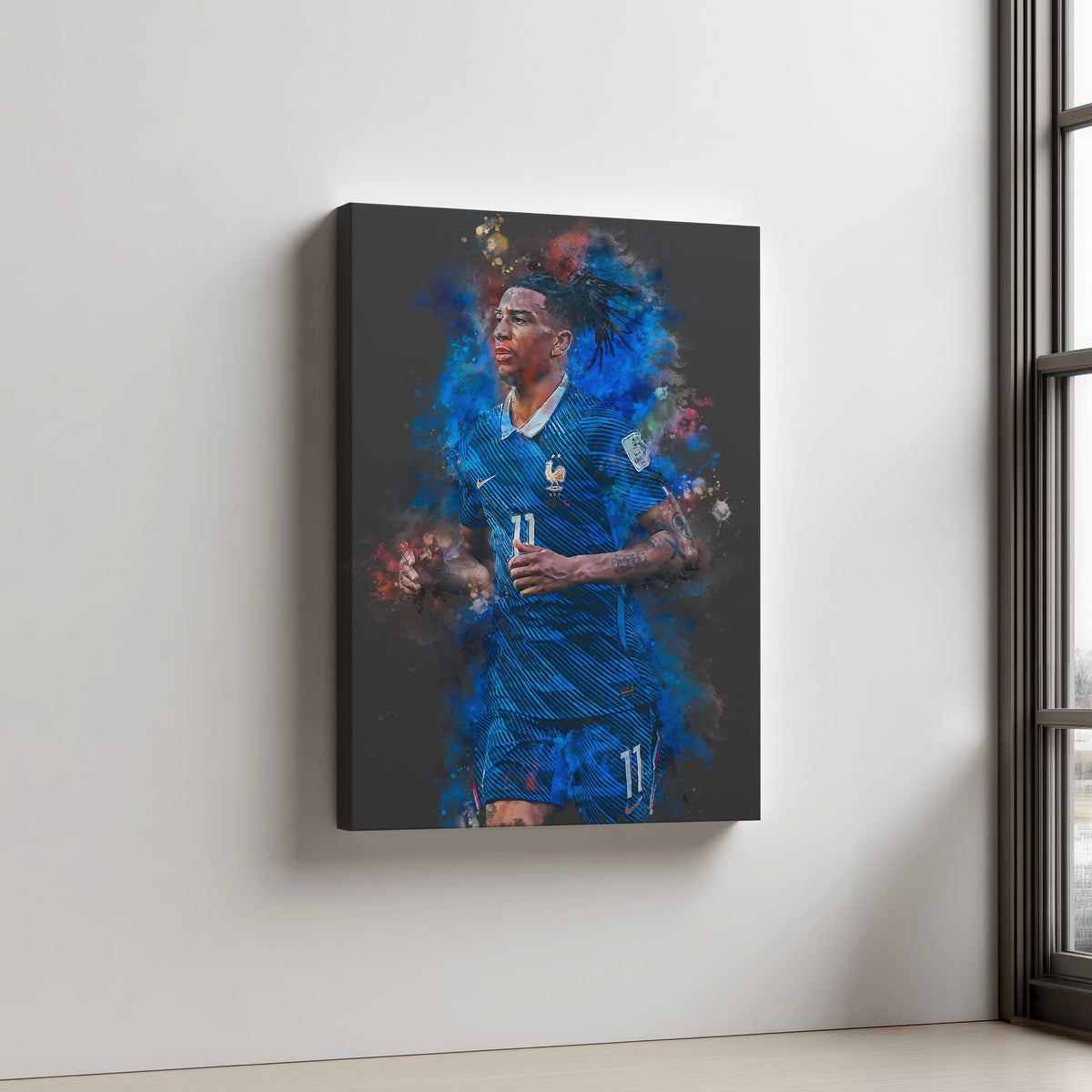Olise Voetbal Wanddecoratie Canvas