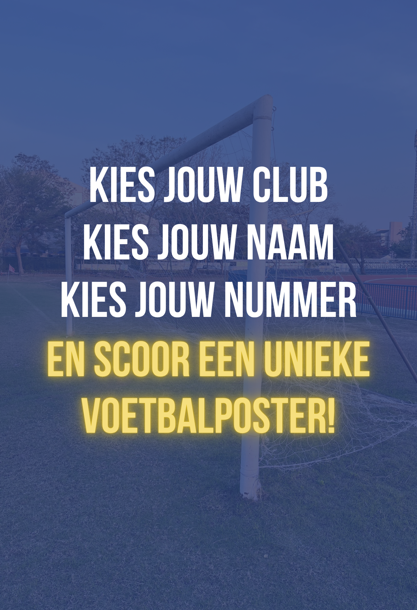 Wallofprints voetbal posters met eigen naam bestellen