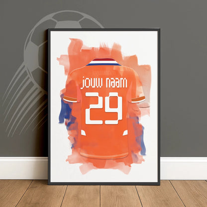 Nederlands Voetbal Vrouwen Meisjes Poster Oranje Leeuwinnen