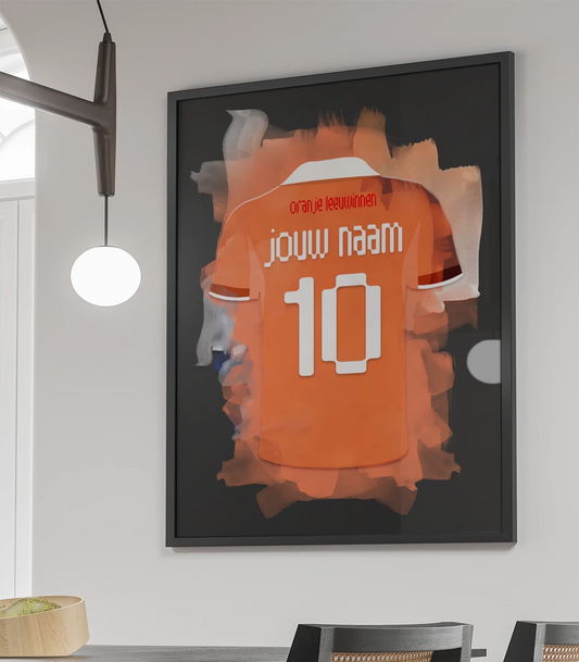 Oranje Leeuwinnen Poster Meisjes Muurdecoratie