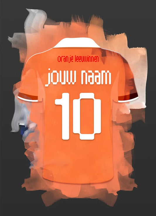 Oranje Leeuwinnen Poster met personalisatie