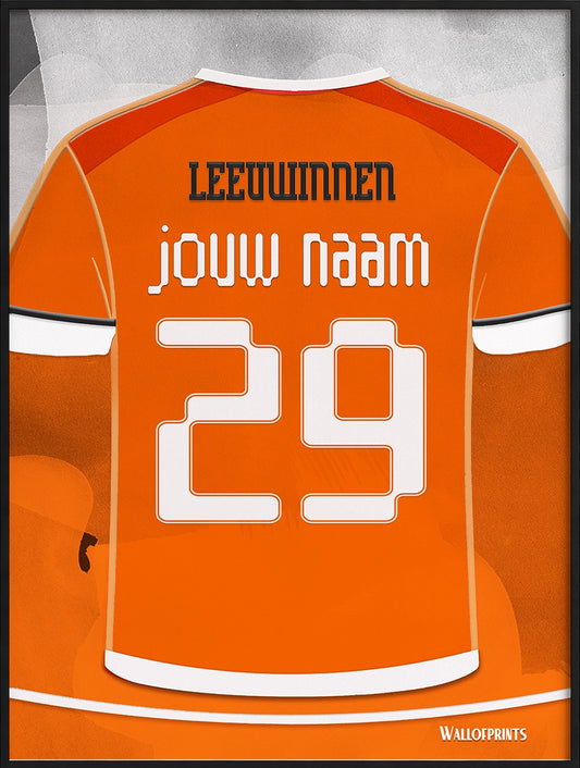 Oranje Leeuwinnen Wanddecoratie Dames Voetbal Cadeau