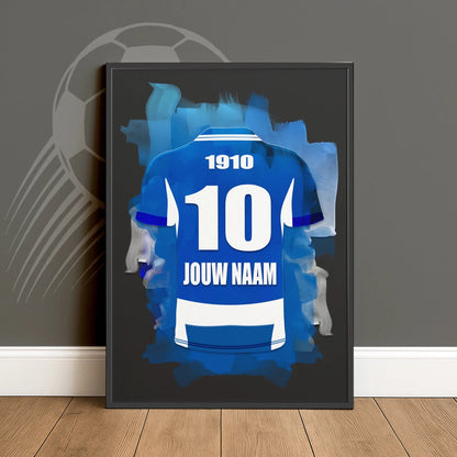 Gepersonaliseerde PEC Zwolle Voetbal Poster Met Personalisatie