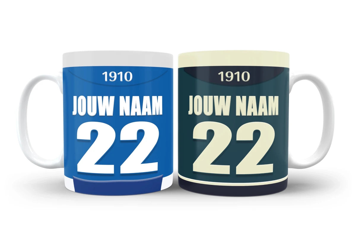 PEC Zwolle Voetbal Mok Met Personalisatie Verjaardag Cadeau