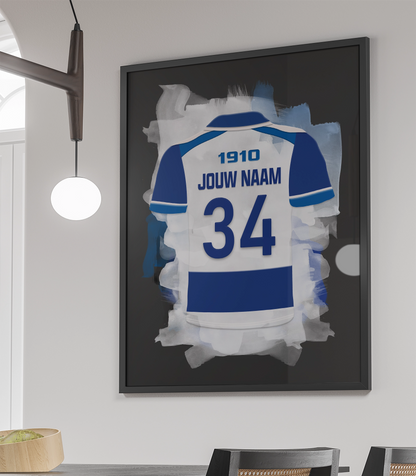 PEC Zwolle Voetbal Poster Met Eigen Naam Jongenskamer Cadeau