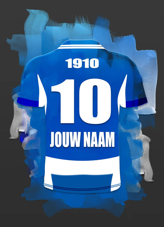 PEC Zwolle Voetbal Poster Met Personalisatie