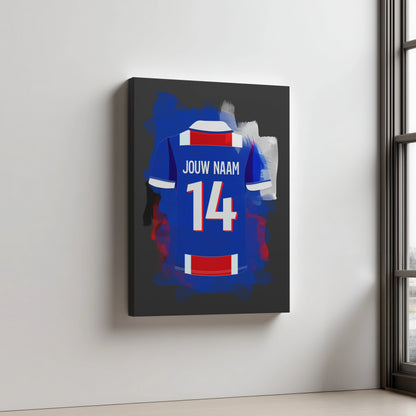 PSG Voetbal Aluminium Dibond Wanddecoratie Mancave Decoratie