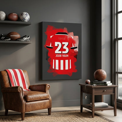 PSV Eindhoven Voetbal Canvas Muurdecoratie Bestellen Verjaardag