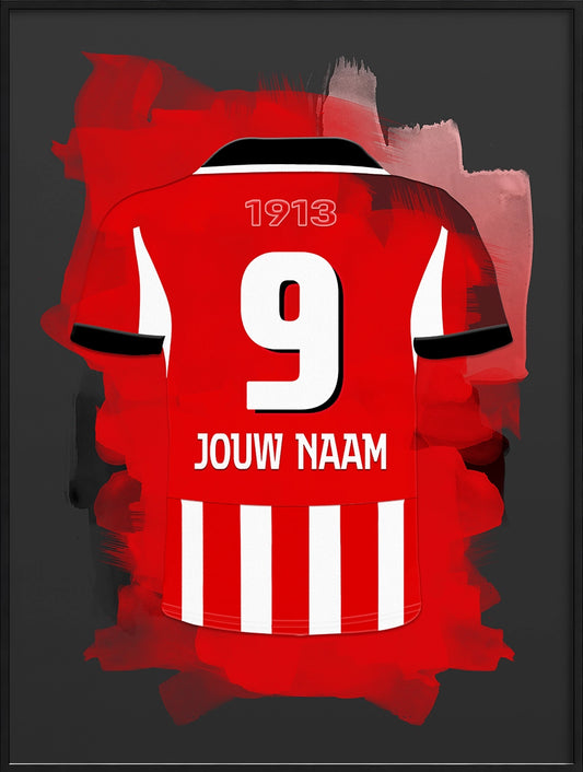 PSV Eindhoven Voetbal Poster Met Naam Bestellen Verjaardag Cadeau