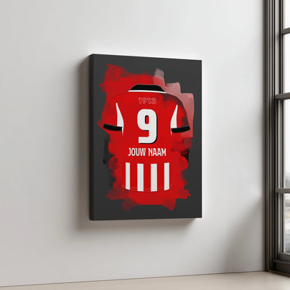 PSV Eindhoven Aluminium Dibond Wanddecoratie Mancave Voetbalfan