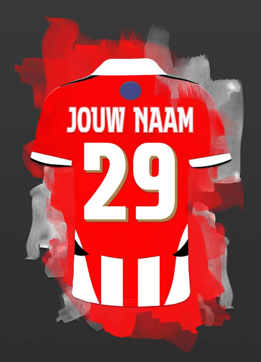PSV Eindhoven Voetbal Poster Met Eigen Naam Jongenskamer