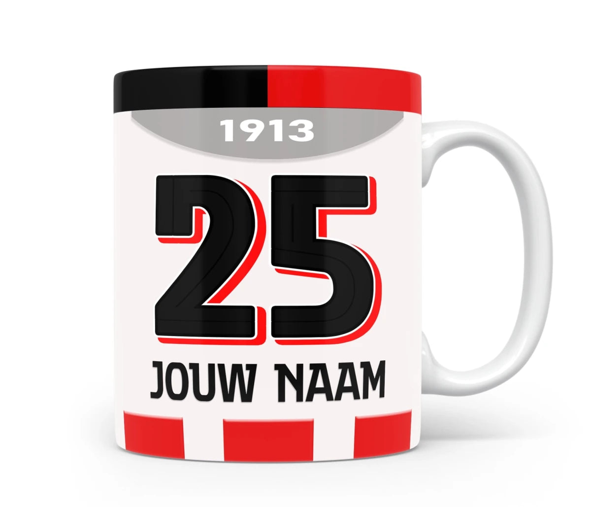 PSV Eindhoven Voetbal Mok Gepersonaliseerd Voetbal Cadeau