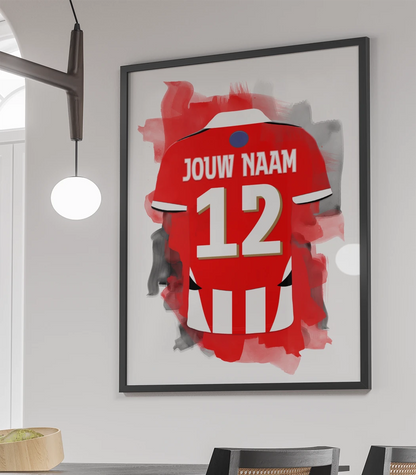 PSV Eindhoven Voetbal Poster Met Eigen Naam Voetbal Cadeau Bestellen