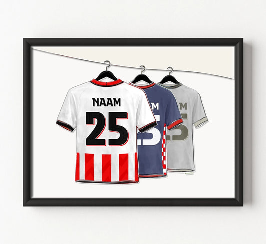 PSV Eindhoven Voetbal Poster Met Naam Kopen Jongenskamer