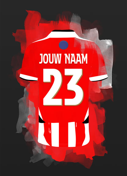 PSV poster met je naam - PSV print met personalisatie