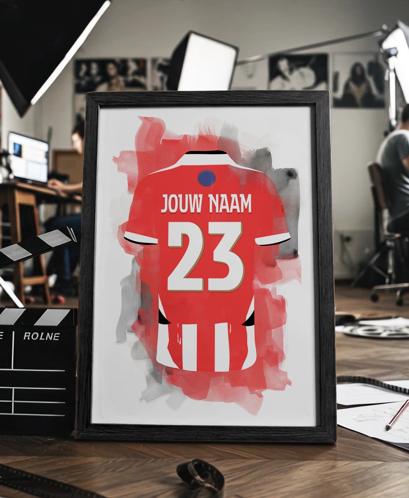 PSV Eindhoven ingelijste poster met naam