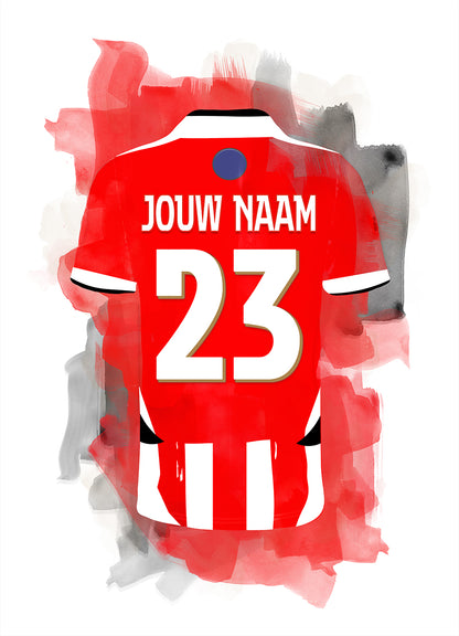 PSV poster met je naam - PSV print met personalisatie