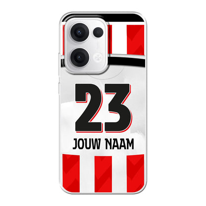 PSV Eindhoven 2025-2026 telefoonhoesje met personalisatie - Oppo Reno telefoonhoesjes - Voetbal fan kado 