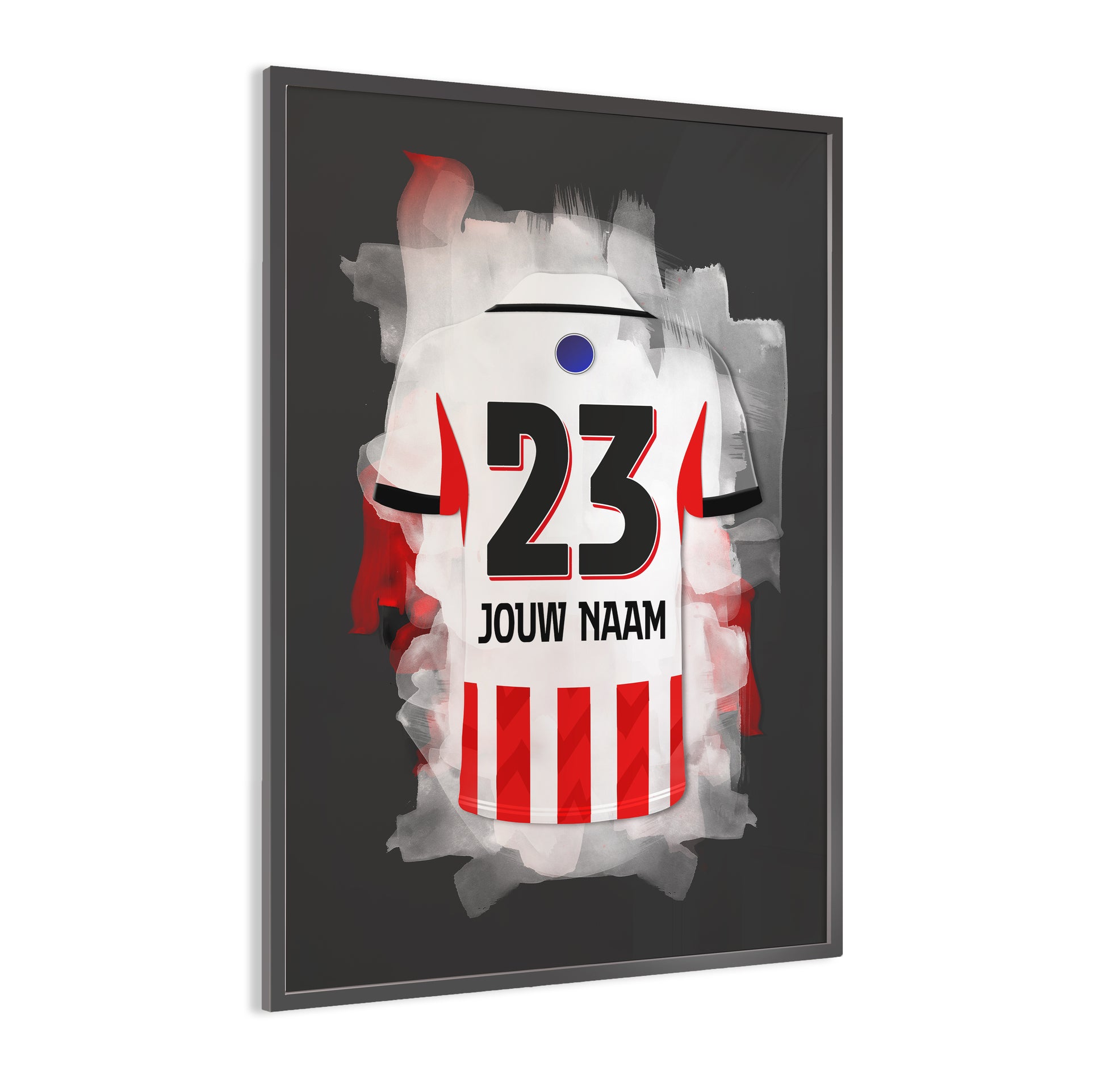 PSV Eindhoven wanddecoratie - Gepersonaliseerde poster - Voetbal fan cadeau