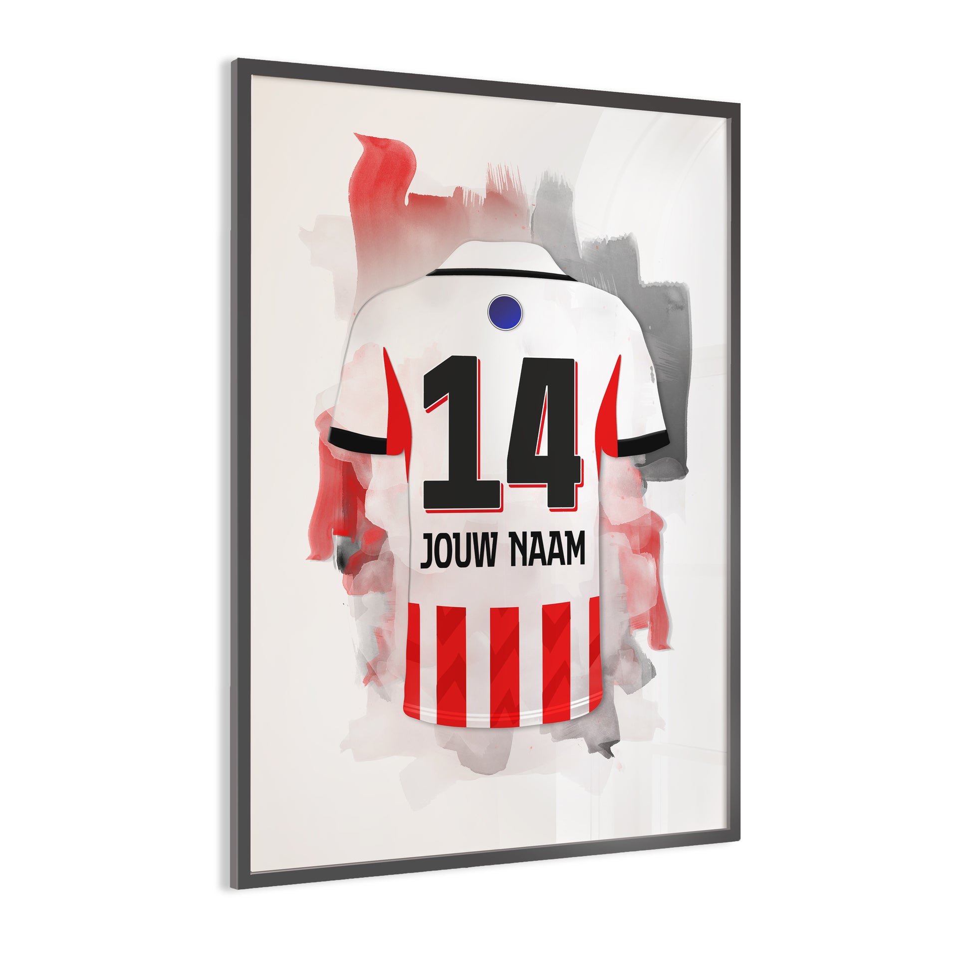 PSV Eindhoven wanddecoratie - Gepersonaliseerde poster - Voetbal fan cadeau