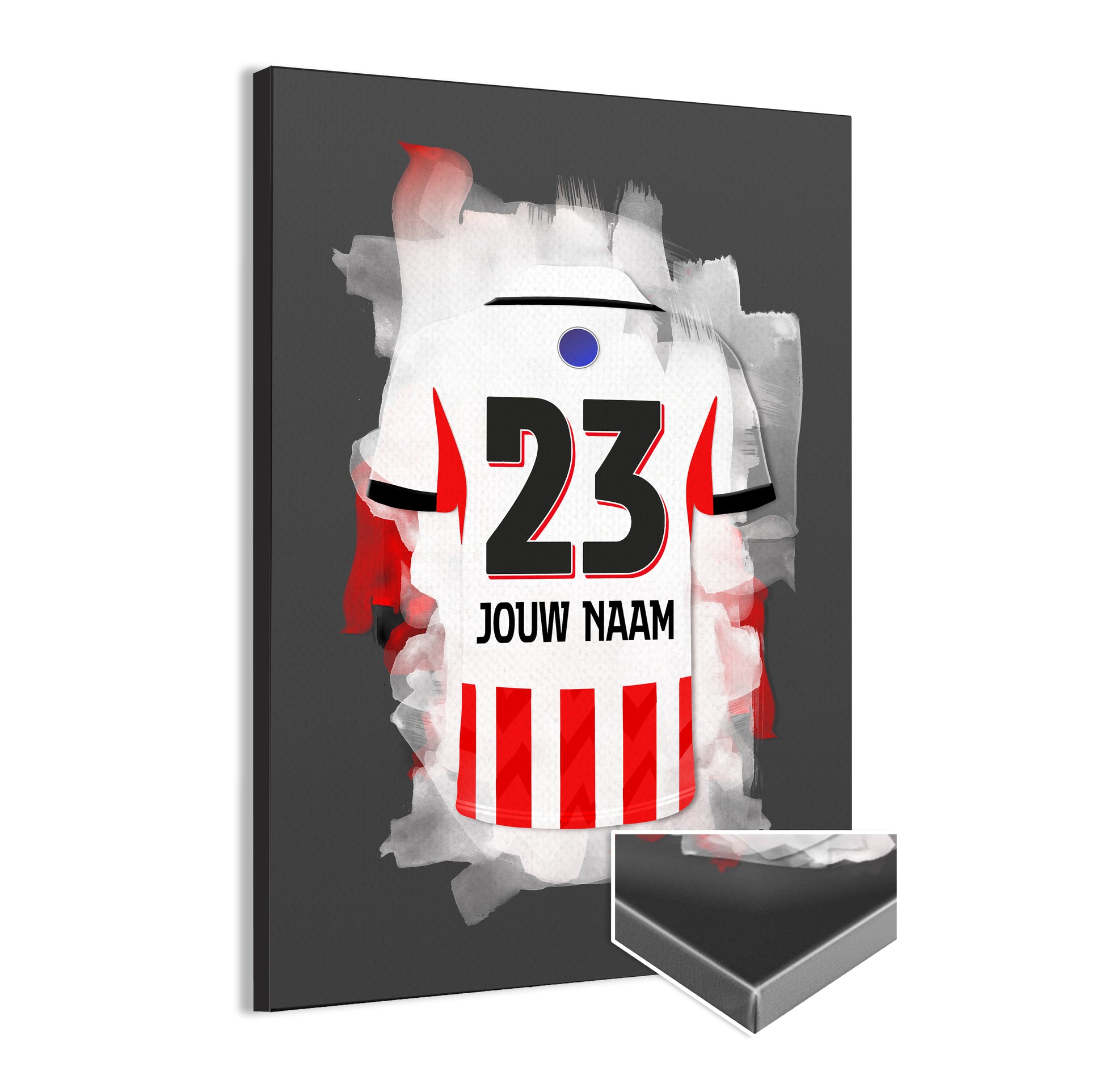 PSV wanddecoratie - Canvas poster - Voetbal fan cadeau