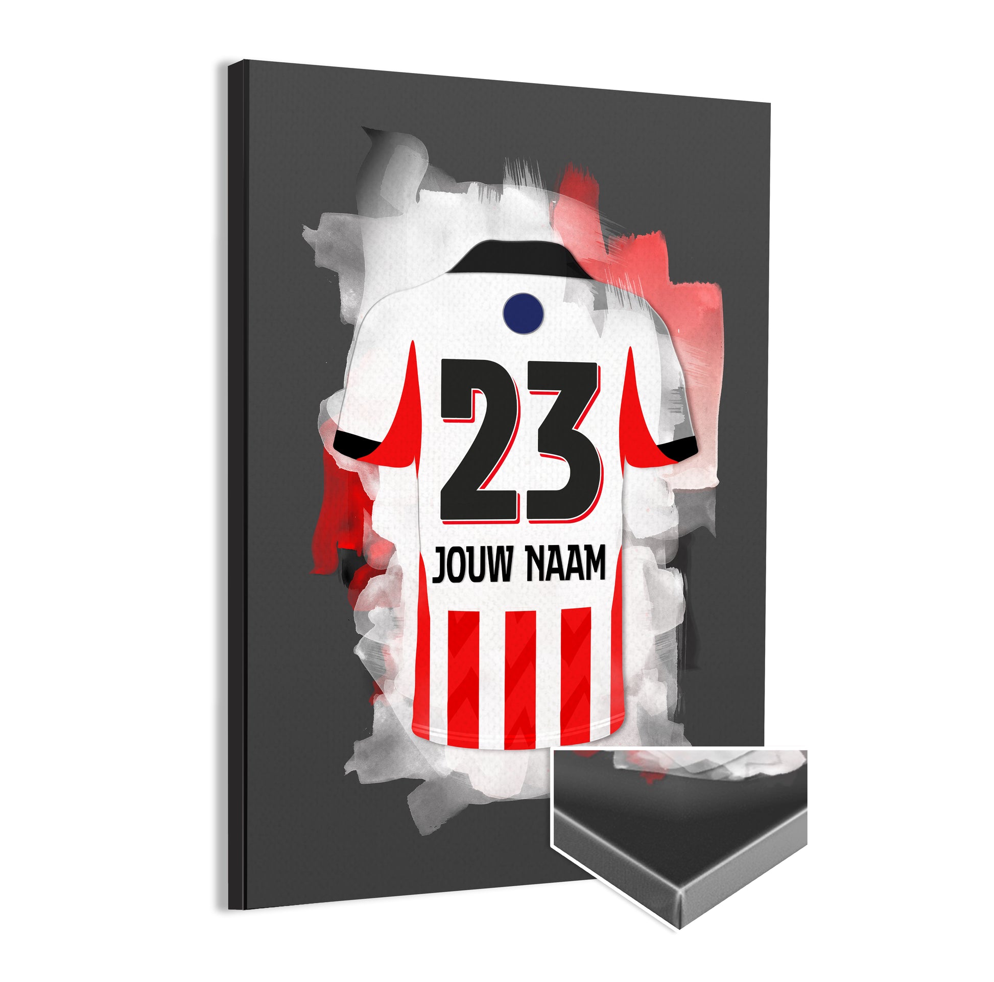 PSV wanddecoratie - Canvas poster - Voetbal fan cadeau