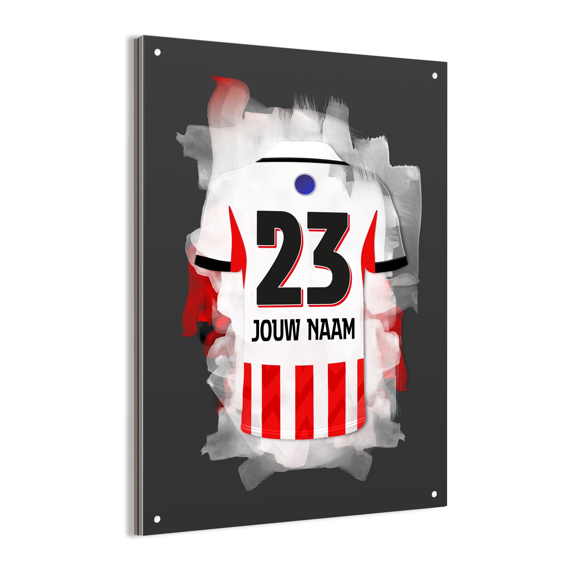 PSV wanddecoratie - Dibond poster - Voetbal fan cadeau