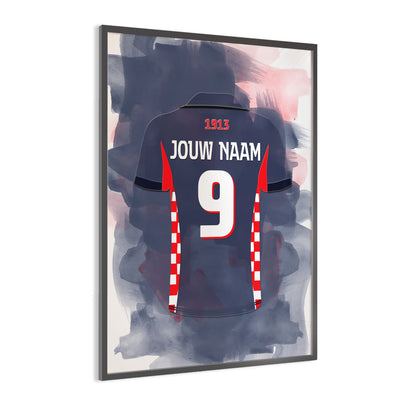 PSV Eindhoven wanddecoratie - PSV shirt 2025-2026 poster - Ingelijste poster - PSV fan kado