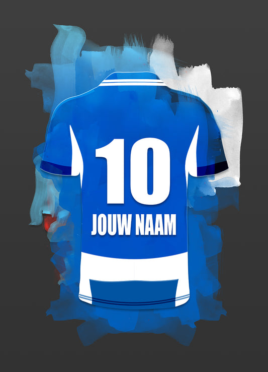 PEC Zwolle wanddecoratie - Losse poster - Voetbal fan cadeau