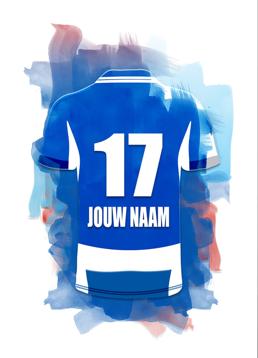 PEC Zwolle wanddecoratie - Losse poster - Voetbal fan cadeau