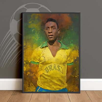 Pele Brazilië Voetbal Poster Voetbal Fan