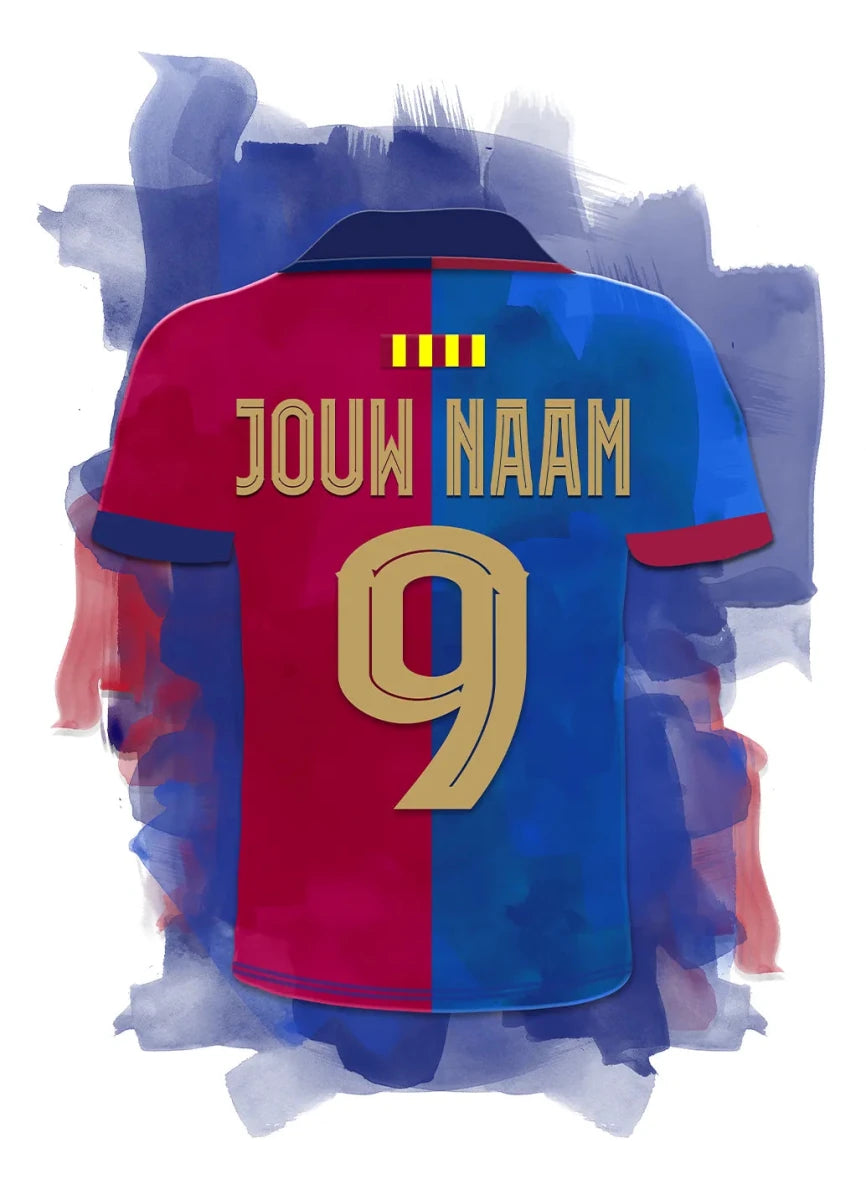 Barcelona Poster Met Witte Achtergrond