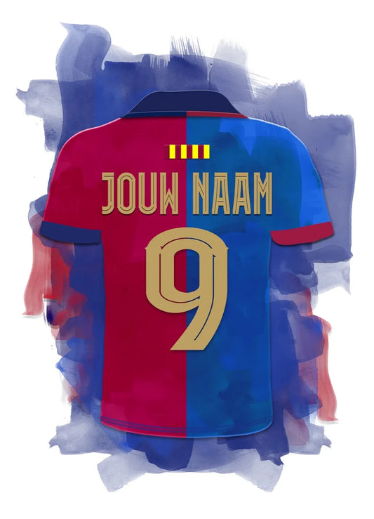 Barcelona Poster Met Witte Achtergrond