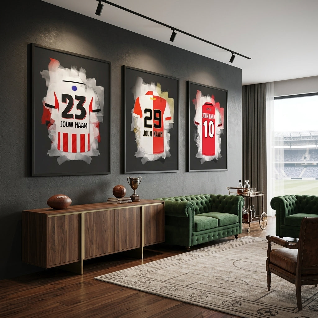 Voetbalposters met naam scoor je bij wallofprints.com