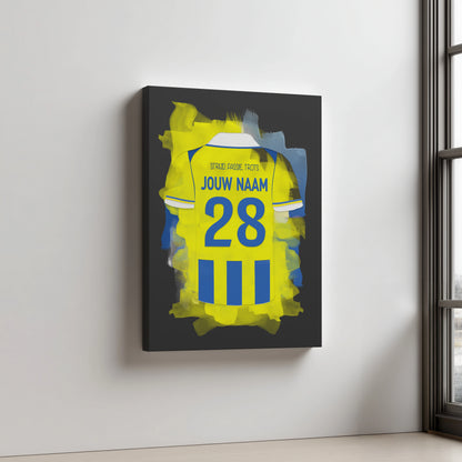RKC Waalwijk Voetbal Aluminium Dibond Mancave Wanddecoratie