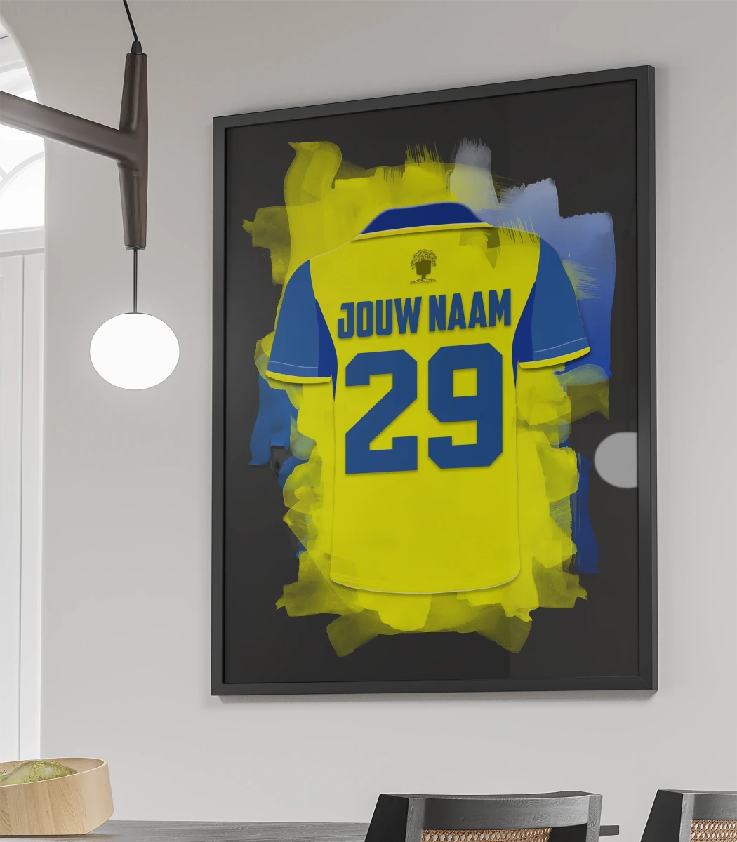 RKC Waalwijk Voetbal Poster Met Eigen Naam Voetbalcadeau