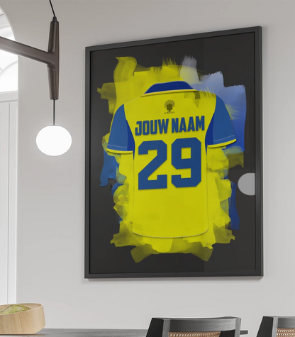 RKC Waalwijk Voetbal Poster Met Eigen Naam Voetbalcadeau