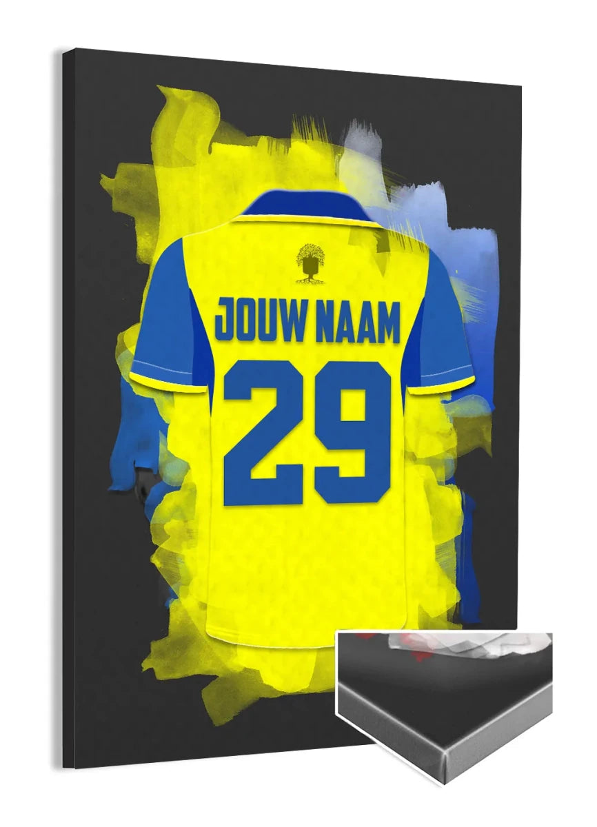 RKC Waalwijk Voetbal Canvas Muurdecoratie Jongenskamer