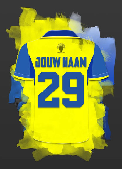 RKC Waalwijk Voetbal Poster Met Eigen Naam Personalisatie