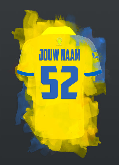 RKC Waalwijk poster met naam - RKC Waalwijk print met personalisatie