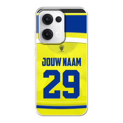 RKC Waalwijk telefoonhoesje met naam - Oppo Reno - Voetbal fan kado