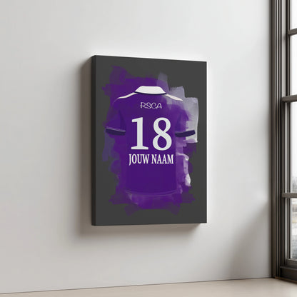 RSC Anderlecht Aluminium Dibond Wanddecoratie Mancave